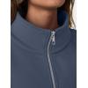 imageTrendy Queen Womens Sweatshirts Zip Up Hoodies Cropped Crewneck Pullover Casual Jackets Y2k Clothes Fall Fashion Outfits 2025Blue