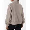 imageTrendy Queen Womens Sweatshirts Zip Up Hoodies Cropped Crewneck Pullover Casual Jackets Y2k Clothes Fall Fashion Outfits 2025Coffeegrey