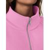 imageTrendy Queen Womens Sweatshirts Zip Up Hoodies Cropped Crewneck Pullover Casual Jackets Y2k Clothes Fall Fashion Outfits 2025Pink
