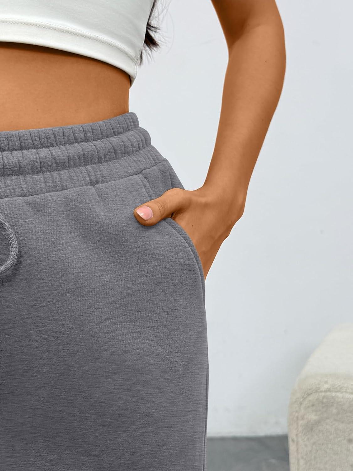 imageTrendy Queen Womens Sweatpants Wide Leg Barrel PantsBlackgrey