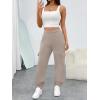 imageTrendy Queen Womens Cargo Sweatpants Oversized Fleece Joggers Baggy Athletic Pants with PocketCoffeegrey