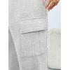 imageTrendy Queen Womens Cargo Sweatpants Oversized Fleece Joggers Baggy Athletic Pants with PocketGrey
