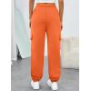 imageTrendy Queen Womens Cargo Sweatpants Oversized Fleece Joggers Baggy Athletic Pants with PocketOrange