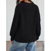 imageTrendy Queen Womens Oversized Cable Knit Crewneck Fall Pullover SweatersBlack
