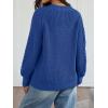 imageTrendy Queen Womens Oversized Cable Knit Crewneck Fall Pullover SweatersBlue