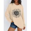 imageTrendy Queen Womens Oversized Long Sleeve T Shirts 2025 Basic Crewneck Tee Fall Tops Casual Workout Y2K ClothesSunflower Apricot