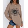 imageTrendy Queen Womens Oversized Long Sleeve T Shirts 2025 Basic Crewneck Tee Fall Tops Casual Workout Y2K ClothesSunflower Khaki