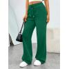 imageTrendy Queen Womens Sweatpants Wide Leg Barrel PantsGreen