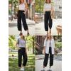 imageTrendy Queen Womens Wide Leg Pants Boho Summer Capri Palazzo Harem Casual Barrel Sweatpants Baggy Slacks with PocketsBlack