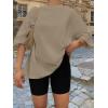 imageTrendy Queen Womens Oversized Summer T Shirts Plus Size Batwing Cute Casual Tops Short Sleeves Fashion Workout ClothesArmykhaki