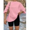 imageTrendy Queen Womens Oversized Summer T Shirts Plus Size Batwing Cute Casual Tops Short Sleeves Fashion Workout ClothesCameopink
