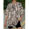 imageTrendy Queen Womens Oversized Summer T Shirts Plus Size Batwing Cute Casual Tops Short Sleeves Fashion Workout ClothesCamo Brown