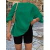 imageTrendy Queen Womens Oversized Summer T Shirts Plus Size Batwing Cute Casual Tops Short Sleeves Fashion Workout ClothesGreen