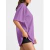 imageTrendy Queen Womens Oversized Summer T Shirts Plus Size Batwing Cute Casual Tops Short Sleeves Fashion Workout ClothesLightpurple