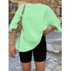 imageTrendy Queen Womens Oversized Summer T Shirts Plus Size Batwing Cute Casual Tops Short Sleeves Fashion Workout ClothesMintgreen