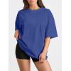 imageTrendy Queen Womens Oversized Summer T Shirts Plus Size Batwing Cute Casual Tops Short Sleeves Fashion Workout ClothesRoyalblue