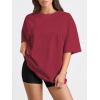 imageTrendy Queen Womens Oversized Summer T Shirts Plus Size Batwing Cute Casual Tops Short Sleeves Fashion Workout ClothesWinered