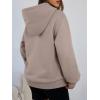imageTrendy Queen Womens Winter Fleece Sherpa Lined Hoodie Casual Warm Pullover Hooded SweatshirtCoffee Grey