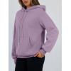 imageTrendy Queen Womens Winter Fleece Sherpa Lined Hoodie Casual Warm Pullover Hooded SweatshirtPurple