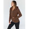 imageTrendy Queen Womens Zip Up Hoodies Fleece Jackets Oversized Sweatshirts Fall Fashion Outfits Sweaters Winter ClothesChocolate Brown