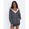 imageTrendy Queen Zip Up Hoodies for Women Fleece Lined Jackets Winter Coats Long Sleeve Sweatshirts Pullover Fall ClothesDarkgrey