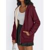 imageTrendy Queen Zip Up Hoodies for Women Fleece Lined Jackets Winter Coats Long Sleeve Sweatshirts Pullover Fall ClothesRed