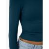 imageTrendy Queen Womens Long Sleeve TShirts Basic Crop Tops 2025 Fall Fashion Outfits Going Out Winter ClothesNavy