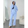 imageTrendy Queen Womens 2 Piece Outfits Lounge Fall Fashion Sets Oversized Sweatshirts Wide Leg Pants Sweatsuits Winter ClothesSkyblue