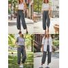 imageTrendy Queen Womens Wide Leg Pants Boho Summer Capri Palazzo Harem Casual Barrel Sweatpants Baggy Slacks with PocketsBlackgrey