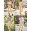 imageTrendy Queen Womens Wide Leg Pants Boho Summer Capri Palazzo Harem Casual Barrel Sweatpants Baggy Slacks with PocketsMustard