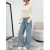 imageTrendy Queen Womens Long Sleeve TShirts Basic Crop Tops 2025 Fall Fashion Outfits Going Out Winter ClothesApricot