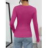 imageTrendy Queen Womens Long Sleeve TShirts Basic Crop Tops 2025 Fall Fashion Outfits Going Out Winter ClothesRosered