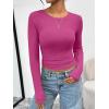 imageTrendy Queen Womens Long Sleeve TShirts Basic Crop Tops 2025 Fall Fashion Outfits Going Out Winter ClothesRosered
