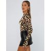 imageTrendy Queen Womens Long Sleeve T Shirts Fall Fashion 2025 Basic Crop Tops Going Out Outfits Y2k ClothesBlack Leopard