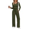 imageTrendy Queen 2 Piece Lounge Sets for Women Fall Outfits 2025 Fashion Two Piece Sweatsuits Business Casual Outfits ClothesArmy Green