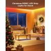imageGovee 656ft RGBIC LED Strip Lights Color Changing LED Strips App Control via Bluetooth Smart Segmented Control Multiple Scenes Enhanced Music Sync LED Lights for Bedroom Home Decor 2 X 328ft656ft