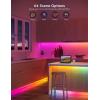 imageGovee 656ft RGBIC LED Strip Lights Color Changing LED Strips App Control via Bluetooth Smart Segmented Control Multiple Scenes Enhanced Music Sync LED Lights for Bedroom Home Decor 2 X 328ft656ft