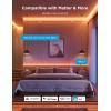 imageGovee COB LED Strip Light Pro LED Lights for Bedroom Compatible with Alexa Google Assistant and Matter RGBICW Light with Warm White Smart Strip Light LED Lights for Bedroom Color Changing 98ft164ft