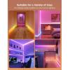 imageGovee Neon Rope Light for Wall Lining LED Rope Lights Work with Matter Google Assistant Alexa 164ft RGBIC Strip Lights with Smart App Control and Music Sync for Living Room Bedroom Wall Corners164ft