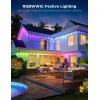 imageGovee Permanent Outdoor Lights Pro 150ft with 90 RGBIC LED Lights for Daily and Accent Lighting 75 Scene Modes for Outdoor Decor IP67 Waterproof Works with Alexa Google Assistant Matter WhiteBlack