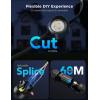 imageGovee Permanent Outdoor Lights Pro 150ft with 90 RGBIC LED Lights for Daily and Accent Lighting 75 Scene Modes for Outdoor Decor IP67 Waterproof Works with Alexa Google Assistant Matter WhiteBlack