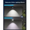 imageGovee Permanent Outdoor Lights Pro 150ft with 90 RGBIC LED Lights for Daily and Accent Lighting 75 Scene Modes for Outdoor Decor IP67 Waterproof Works with Alexa Google Assistant Matter WhiteBlack