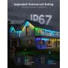 imageGovee Permanent Outdoor Lights Pro 150ft with 90 RGBIC LED Lights for Daily and Accent Lighting 75 Scene Modes for Outdoor Decor IP67 Waterproof Works with Alexa Google Assistant Matter WhiteBlack