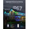 imageGovee Permanent Outdoor Lights Pro 150ft with 90 RGBIC LED Lights for Daily and Accent Lighting 75 Scene Modes for Outdoor Decor IP67 Waterproof Works with Alexa Google Assistant Matter WhiteWhite