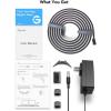 imageGovee RGBIC Gaming Lights 10ft Neon Rope Lights Soft Lighting for Gaming Desks LED Strip Lights Syncing with Razer Chroma Support Cutting Smart App Control Music Sync Adapter Only 24G WiFi10ft