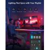 imageGovee RGBIC Gaming Lights 10ft Neon Rope Lights Soft Lighting for Gaming Desks LED Strip Lights Syncing with Razer Chroma Support Cutting Smart App Control Music Sync Adapter Only 24G WiFi10ft