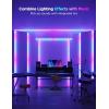 imageGovee RGBIC LED Strip Lights 164ft with Covers Smart LED Lights for Bedroom Work with Alexa and Google Assistant LED Diffuser Channel with LED Christmas Lights Skirting Lines Studio Cabinet164ft