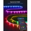 imageGovee RGBIC LED Strip Lights Smart LED Lights for Bedroom Bluetooth LED Lights APP Control DIY Multiple Colors on One Line Color Changing LED Strip Lighting Music Sync Christmas Decor 164ft656ft