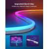 imageGovee RGBIC Neon Lights LED Smart Neon Rope Light 2 Works with Matter Alexa Google Assistant Custom DIY Neon Strip Lights for Living Room and Bedroom Decor Softer Material 164ft WhiteBlack