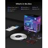 imageGovee RGBIC Neon Lights LED Smart Neon Rope Light 2 Works with Matter Alexa Google Assistant Custom DIY Neon Strip Lights for Living Room and Bedroom Decor Softer Material 164ft WhiteBlack